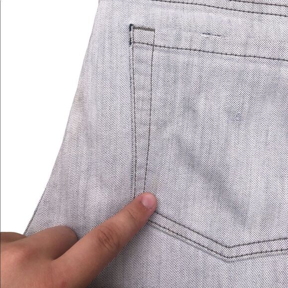 RARE John Varvatos Designer Jeans Size 34 White/Gray - Picture 6 of 13